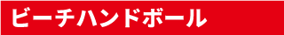 ビーチハンドボール 